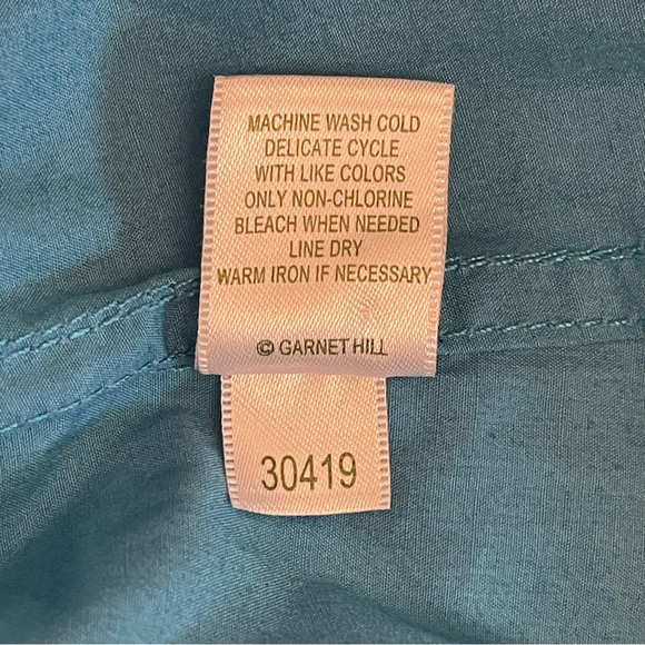 Garnet Hill Womens Blue Hooded Spring Longline Jacket Size 12 - Picture 12 of 13